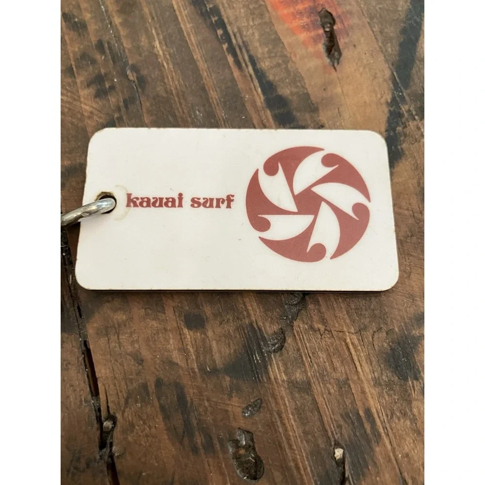 Vintage Kauai Surf Resort Hotel Room Key #233 Kalapaki Beach Hawaii Key Fob